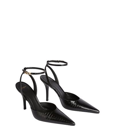 Balmain Balmain Women's Embossed Leather High Heel Pumps