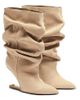 Balmain Balmain Women's "No Wedge" Suede Ankle Boots - 1