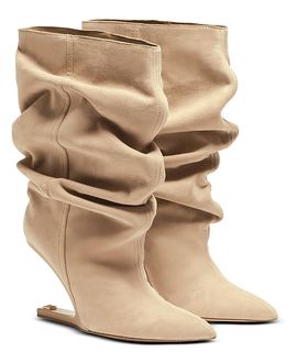 Balmain Balmain Women's "No Wedge" Suede Ankle Boots