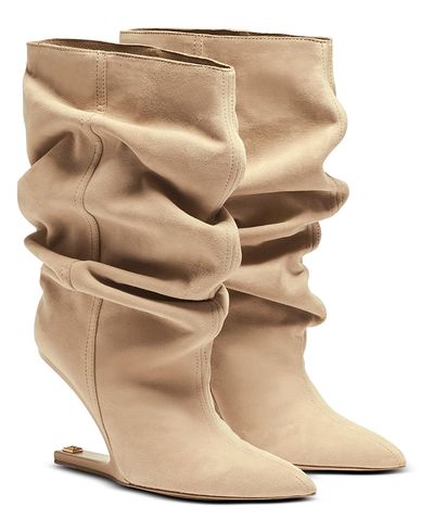 Balmain Balmain Women's "No Wedge" Suede Ankle Boots