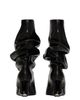 Balmain Balmain Women's No Wedge Textured Leather Ankle Boots - 4