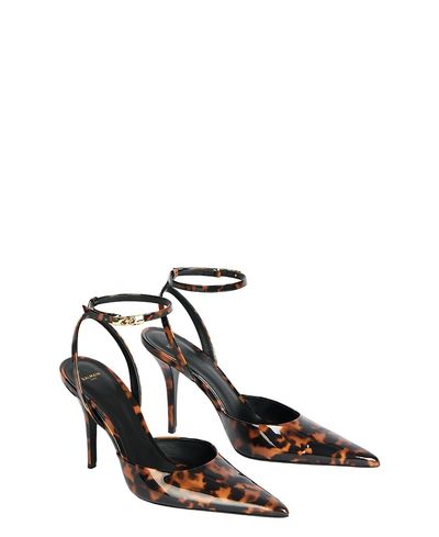 Balmain Balmain Women's Printed Patent Leather Strappy Courts