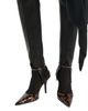 Balmain Balmain Women's Printed Patent Leather Strappy Courts - 2