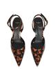 Balmain Balmain Women's Printed Patent Leather Strappy Courts - 4