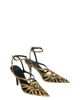 Balmain Balmain Women's Python-Effect Leather Cage Sandals - 1