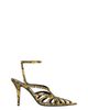 Balmain Balmain Women's Python-Effect Leather Cage Sandals - 4