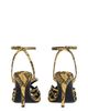 Balmain Balmain Women's Python-Effect Leather Cage Sandals - 5