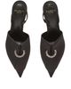 Balmain Balmain Women's Satin Slingbacks with Piercing - 4