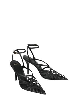 Balmain Balmain Women's Smooth Leather Cage Sandals