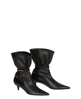 Balmain Balmain Women's Sphynx Smooth Leather Ankle Boots