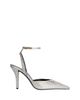 Balmain Balmain Women's Strappy Satin Courts with Crystals - 3