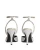 Balmain Balmain Women's Strappy Satin Courts with Crystals - 5
