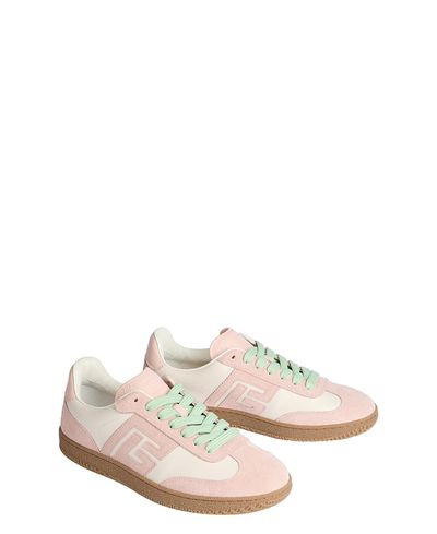 Balmain Balmain Women's Swan Trainers in Smooth Leather and Suede