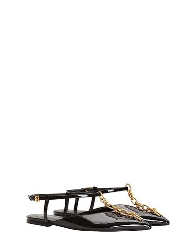Balmain Balmain Women's Sync Chain Sandals in Patent Leather