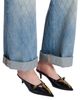 Balmain Balmain Women's Sync Patent Leather Mules with Pointed Toe - 2