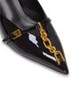 Balmain Balmain Women's Sync Patent Leather Mules with Pointed Toe - 6