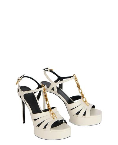 Balmain Balmain Women's Sync Platform Sandals in Smooth Leather