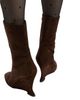 Balmain Balmain Women's Wedge Ankle Boots in Suede - 6