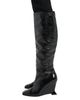 Balmain Balmain Women's Wedge Boots in Crinkled Patent Leather - 2
