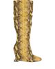 Balmain Balmain Women's Wedge Boots in Python-Effect Leather - 3