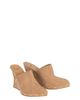 Balmain Balmain Women's Wedge Clogs in Wood and Suede - 1