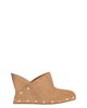 Balmain Balmain Women's Wedge Clogs in Wood and Suede - 3