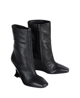 Balmain Balmain Women's Wedge Smooth Leather Ankle Boots
