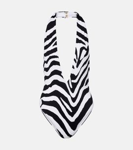 Balmain Balmain Zebra-print swimsuit