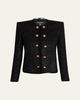 Balmain Buttoned Glitter Tweed Cardigan - 1