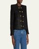 Balmain Buttoned Glitter Tweed Cardigan - 4