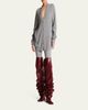 Balmain Cashmere Rib V-Neck Cardigan - 2