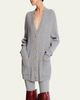 Balmain Cashmere Rib V-Neck Cardigan - 5