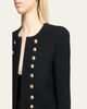 Balmain Collarless Tweed Fitted Jacket - 5