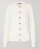 BALMAIN Cotton pointelle-knit cardigan - 1