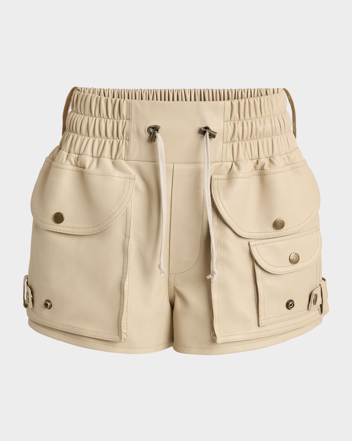 Balmain Cotton Twill Utility Shorts