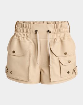 Balmain Cotton Twill Utility Shorts