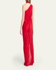 Balmain Cross Neck Draped Jersey Gown - 3