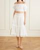 BALMAIN Embellished cropped off-the-shoulder cotton-poplin top - 2