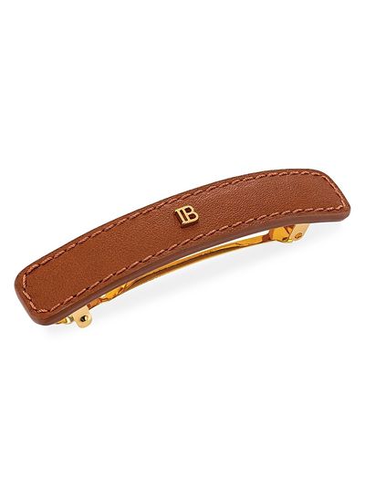 Balmain Hair Women's Riviera Large Leather Barrette