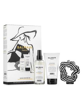 Balmain Hair Women's Riviera Moisture 3-Piece Styling Cream, Leave-In Spray, & Scrunchie Set
