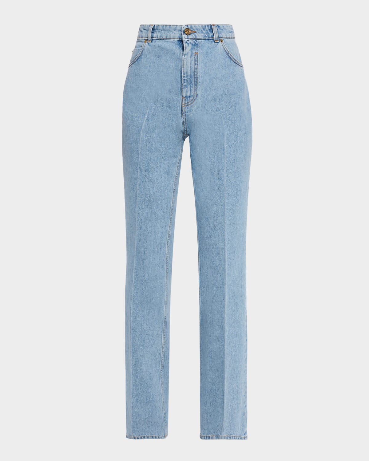 Balmain High-Waisted Flared Denim Jeans