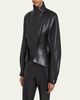 Balmain Leather Fitted Peplum Jacket - 4