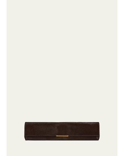 Balmain Long Pony Hair Clutch Bag