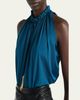 Balmain Sleeveless Tassel Gathered Jersey Halter Top - 3