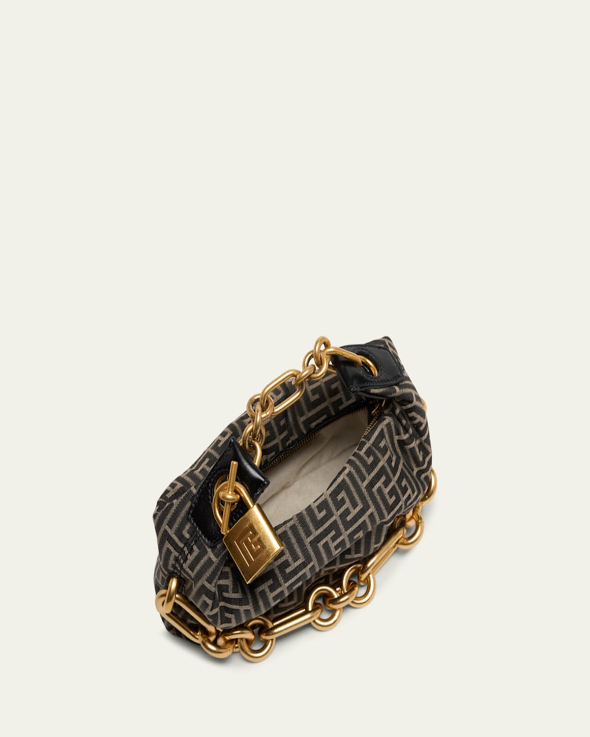 Balmain - Sync Mini Top-Handle Bag in Monogram Jacquard