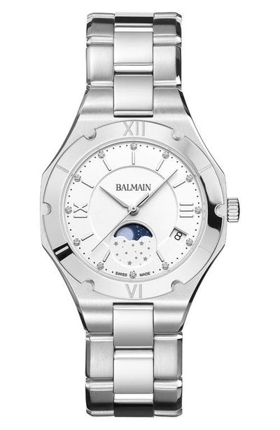 BALMAIN WATCHES BALMAIN WATCHES Be Balmain Diamond Moon Phase Bracelet Watch, 33mm
