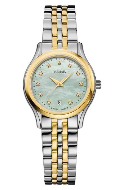 BALMAIN WATCHES BALMAIN WATCHES Diamond Two-Tone Bracelet Watch, 28mm