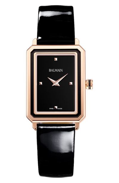 BALMAIN WATCHES BALMAIN WATCHES Eirini Leather Strap Watch, 25mm x 33mm