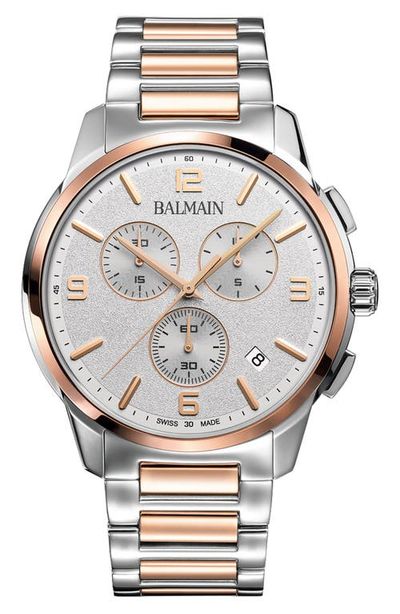 BALMAIN WATCHES BALMAIN WATCHES Madrigal Chronograph Two-Tone Bracelet Watch, 42mm
