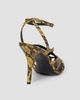 Balmain Women's 95MM Cage Python-Embossed Sandals - 2
